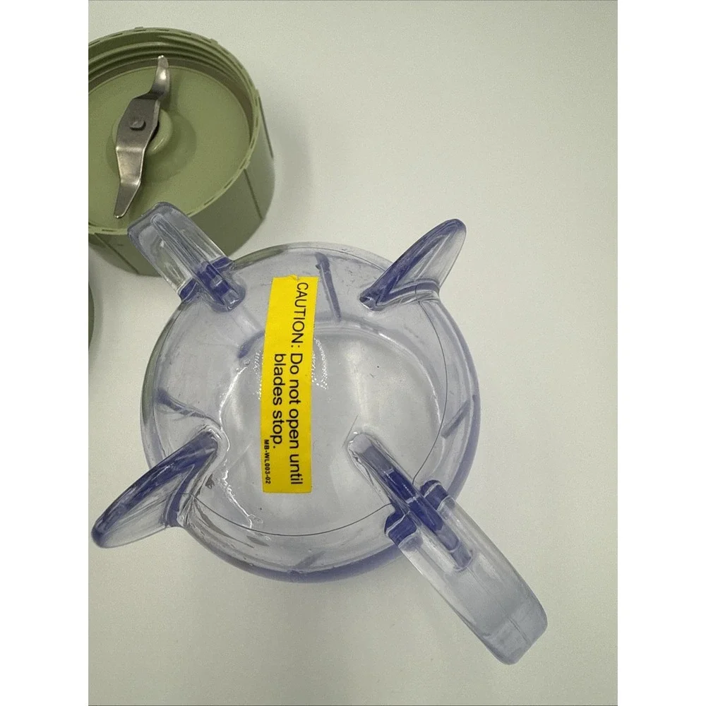Baby Bullet Food Blender Processor Short Cup W/ Lid & Blade Replacement Parts